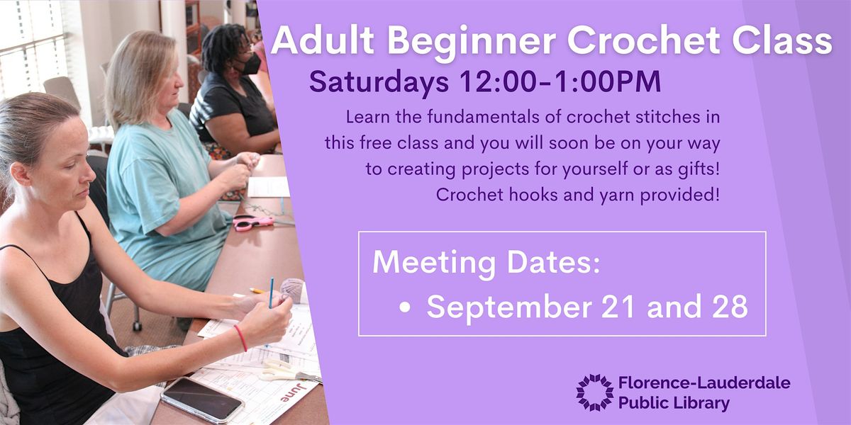 Adult Beginner Crochet Class