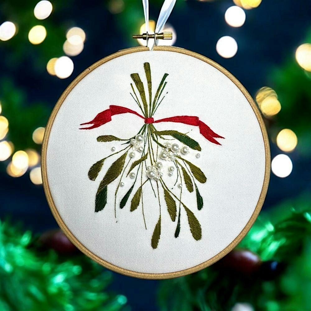 Christmas Embroidery Workshop at The Old White Bear, Hampstead