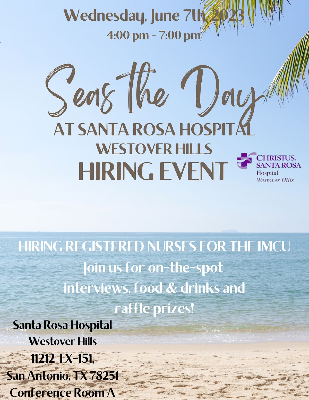 SEAS THE DAY RN HIRING EVENT