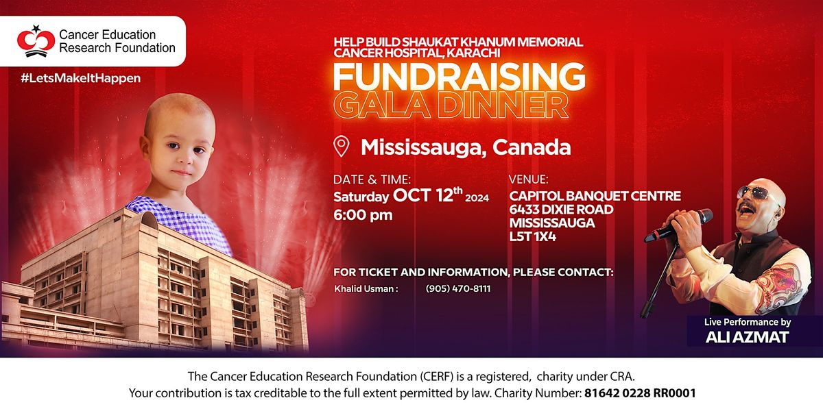 Shaukat Khanum Fundraising Gala Dinner in Mississauga, Canada