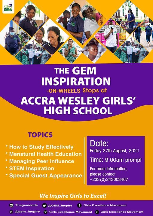 GEM Inspiration On Wheels stops at Accra Wesley Girls High School