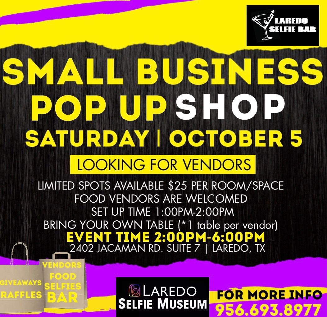 SMALL BUSINESS POP UP SHOP