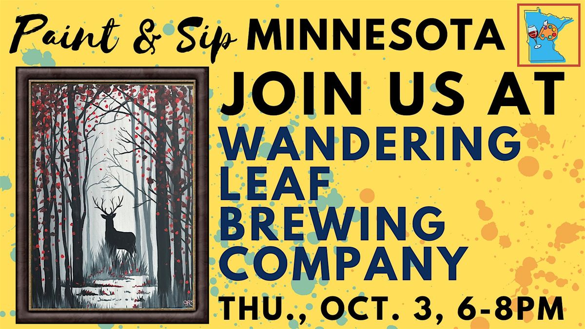 October 3 Paint & Sip at Wandering Leaf Brewing Co.