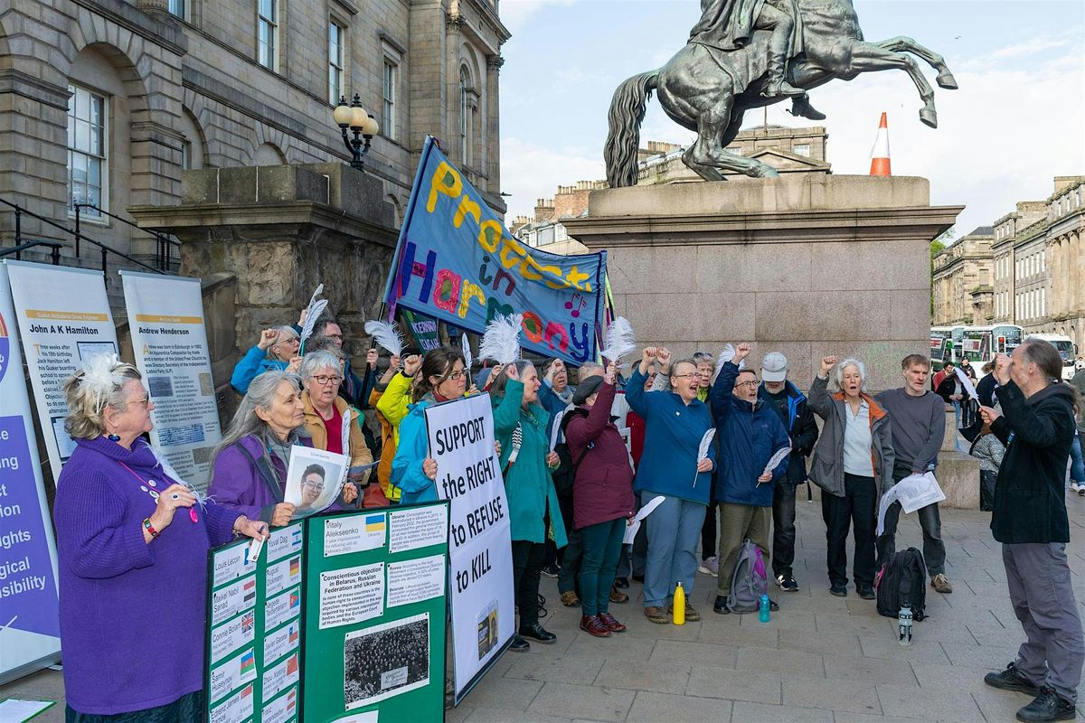 International Conscientious Objectors Day Edinburgh rally 5.30pm Wed 15 May