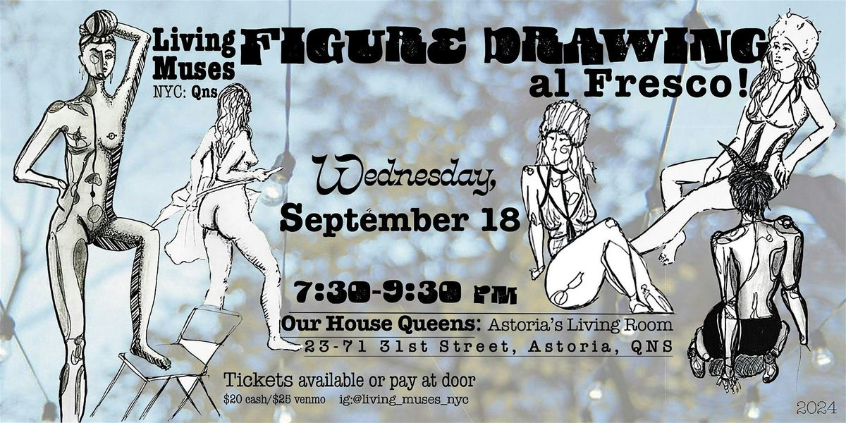 Figure Drawing al Fresco with Living Muses