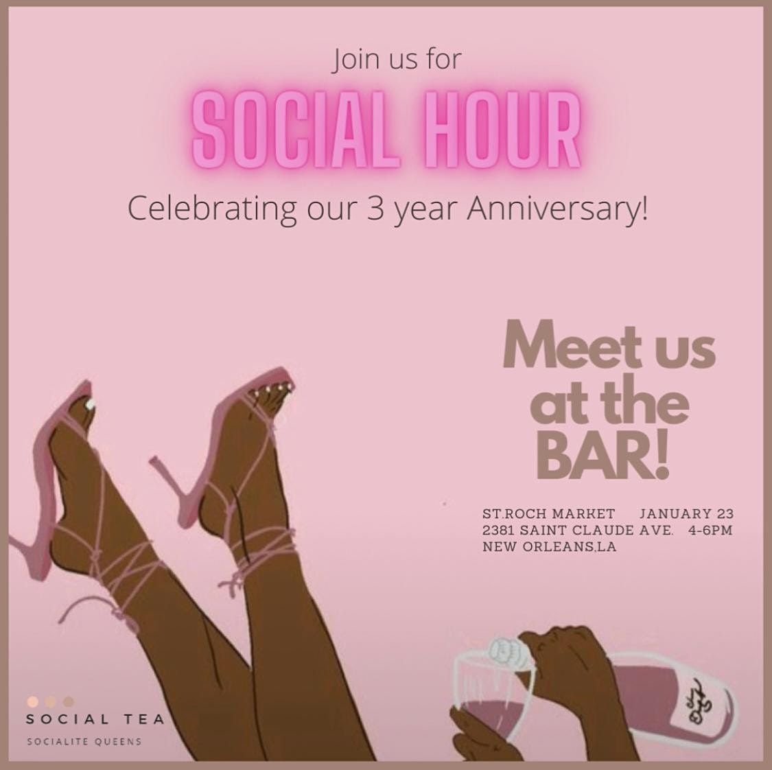 3 Year Anniversary Social Hour, NOLA