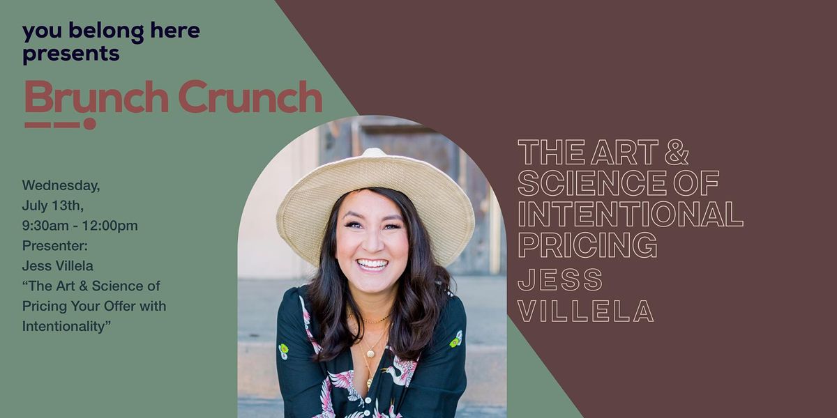Brunch Crunch: Learn the Art & Science of Intentional Pricing