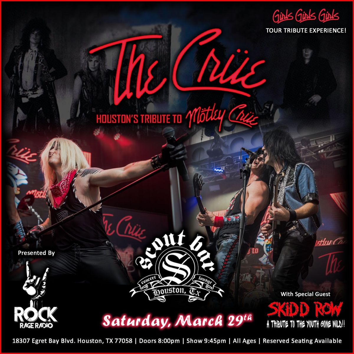 The Crue - a tribute to Motley Crue + Skidd Row - a tribute to Skid Row