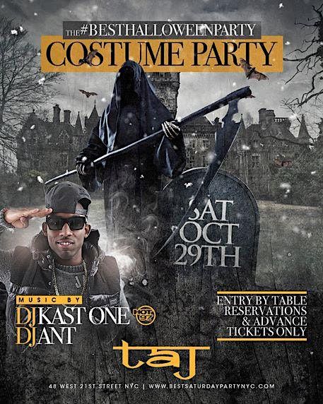 The #BestHalloweenParty (a Costume Party) at Taj w\/ Hot 97's DJ Kast One