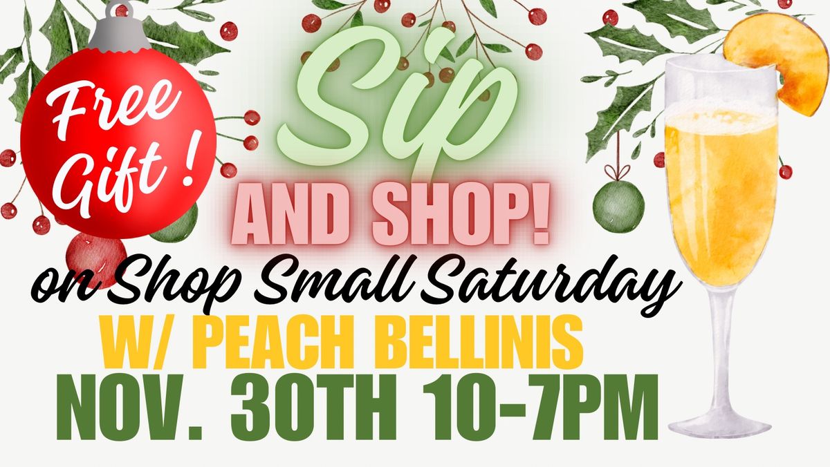 Sip and Shop Small Saturday 