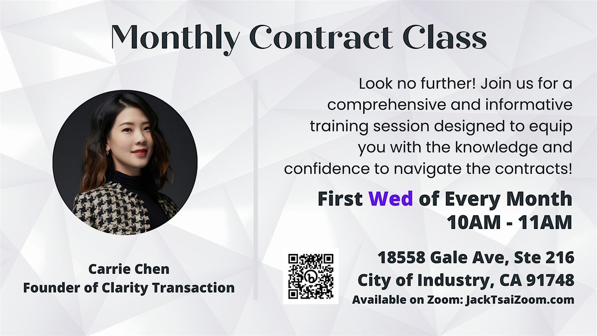 Monthly Contract & Escrow Class