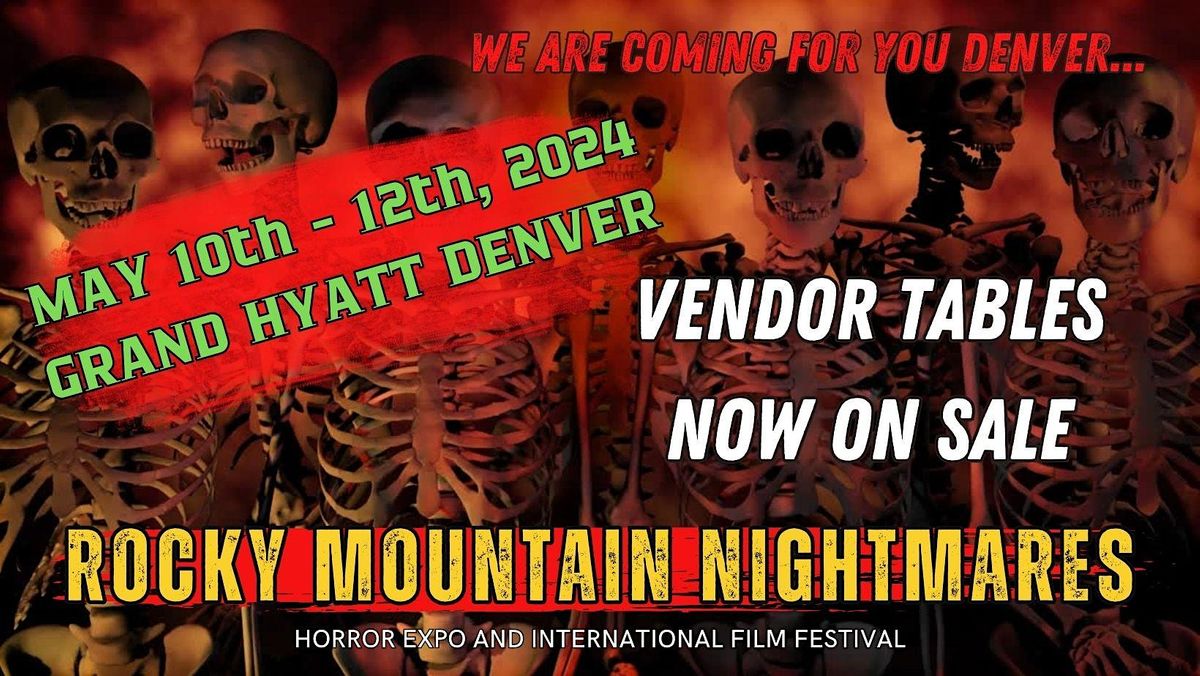 Vendor Tables for Rocky Mountain Nightmares 2024