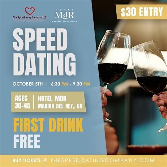 SPEED DATING | 30-45, FIRST DRINK FREE!