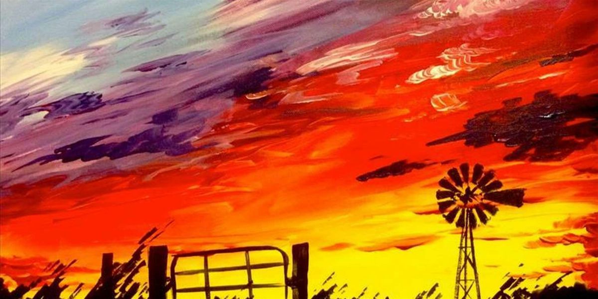 Bright Texas Sunset - Paint and Sip by Classpop!\u2122