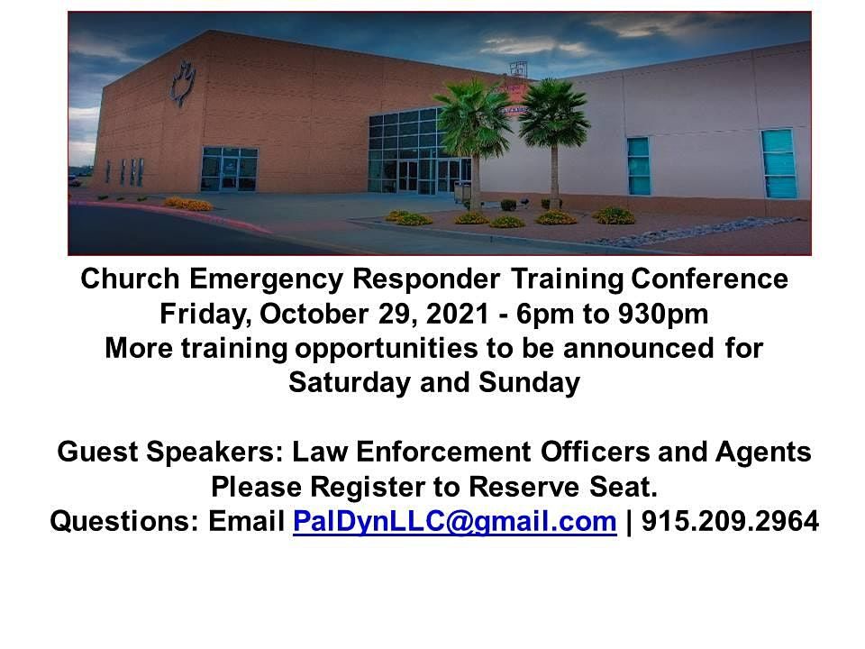 3rd Annual Church Emergency Responder Training Conference
