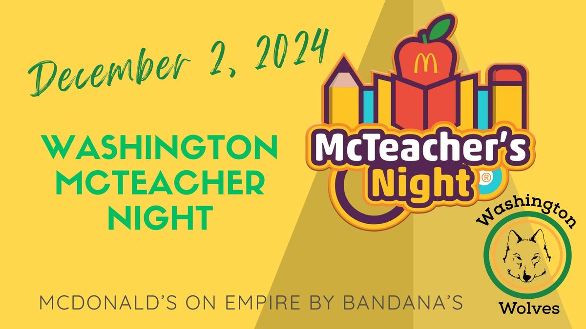 McTeacher Night- Washington School