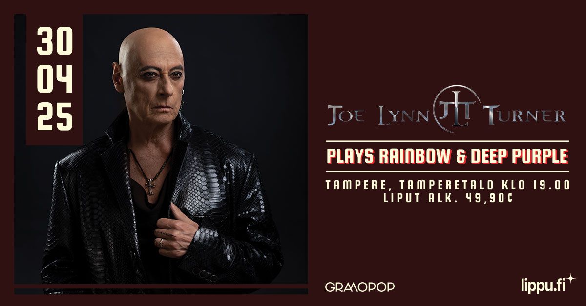 JOE LYNN TURNER plays Rainbow & Deep Purple \/\/ Tampere, Tampere-talo, ke 30.4.2025