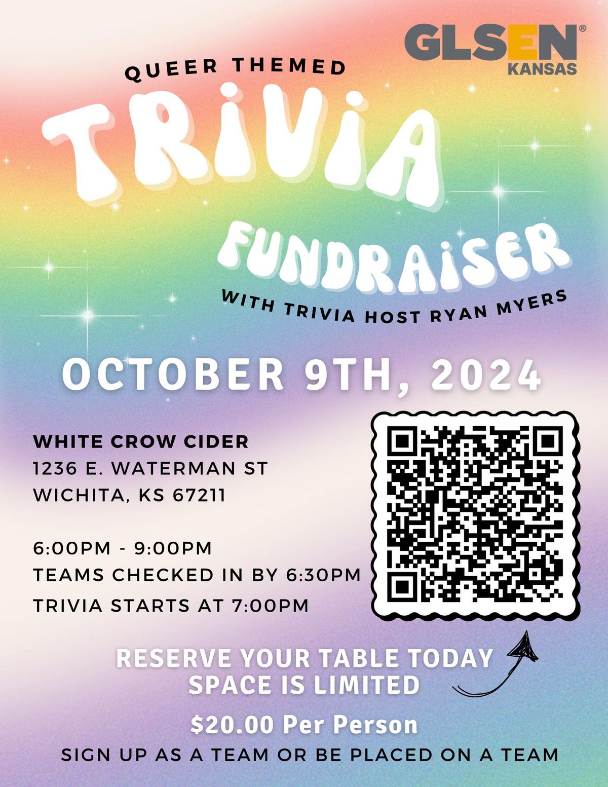 Queer Trivia Fundraiser for GLSEN Kansas