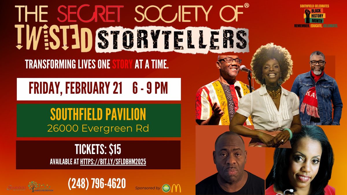 Southfield Celebrates Black History Month with The Secret Society of Twisted Storytellers\u00ae