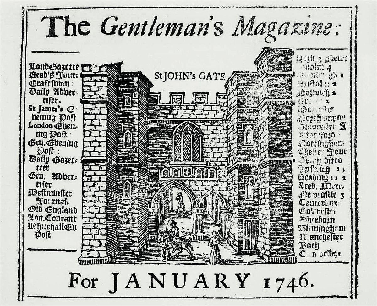 Ten-Minute Talk and Tea - Dear Mr Urban: The Gentleman's Magazine in 1731