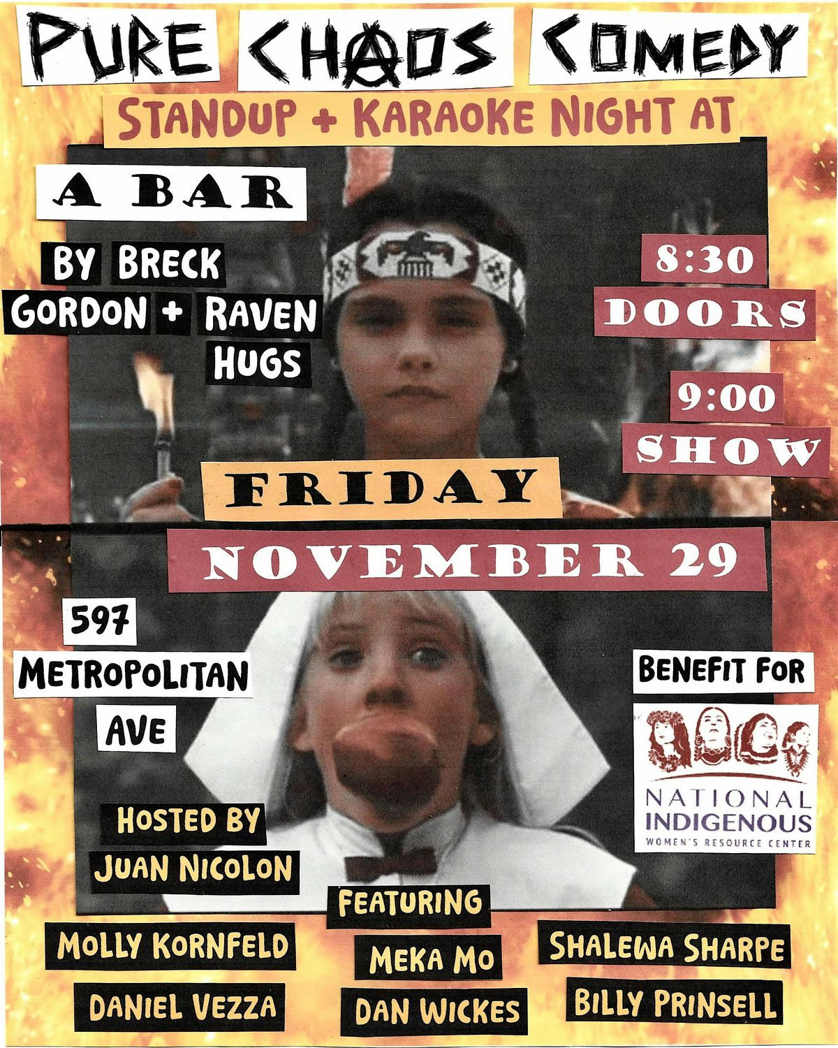 Pure Chaos Comedy + Karaoke Benefit for Indigenous Women's Resource Center