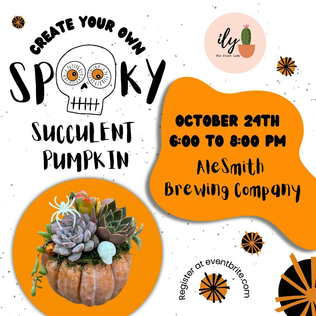 Lil\u2019 Spooky Succulent Pumpkin Workshop