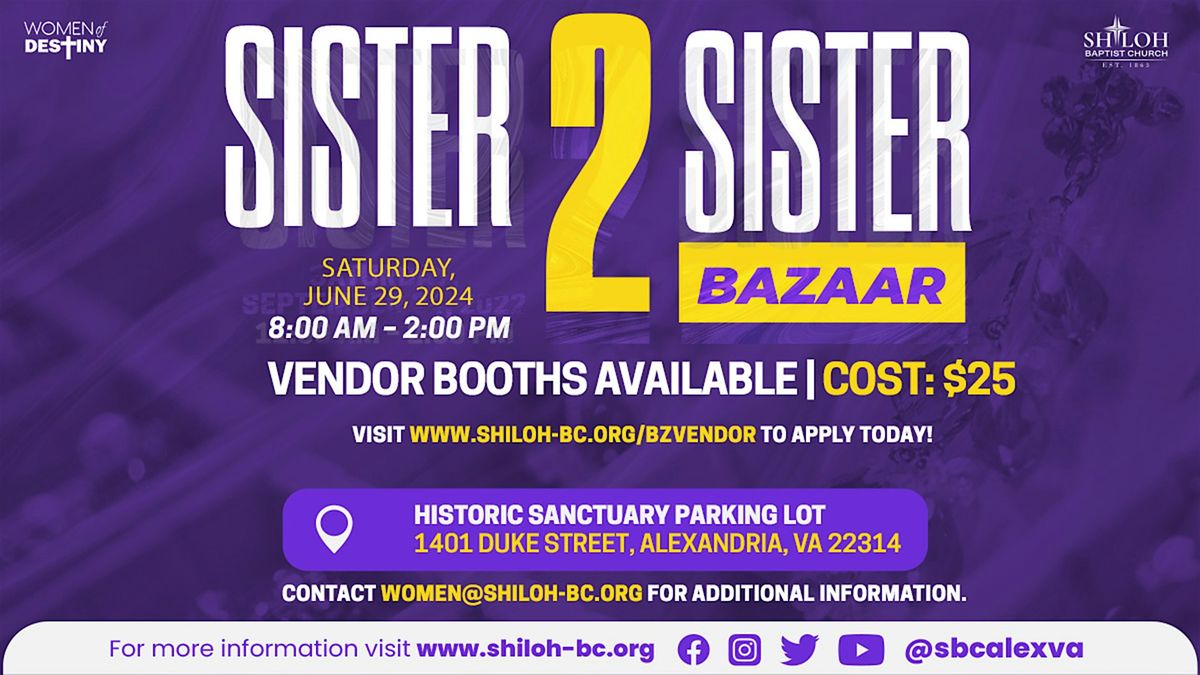 Sister 2 Sister Vendor Application