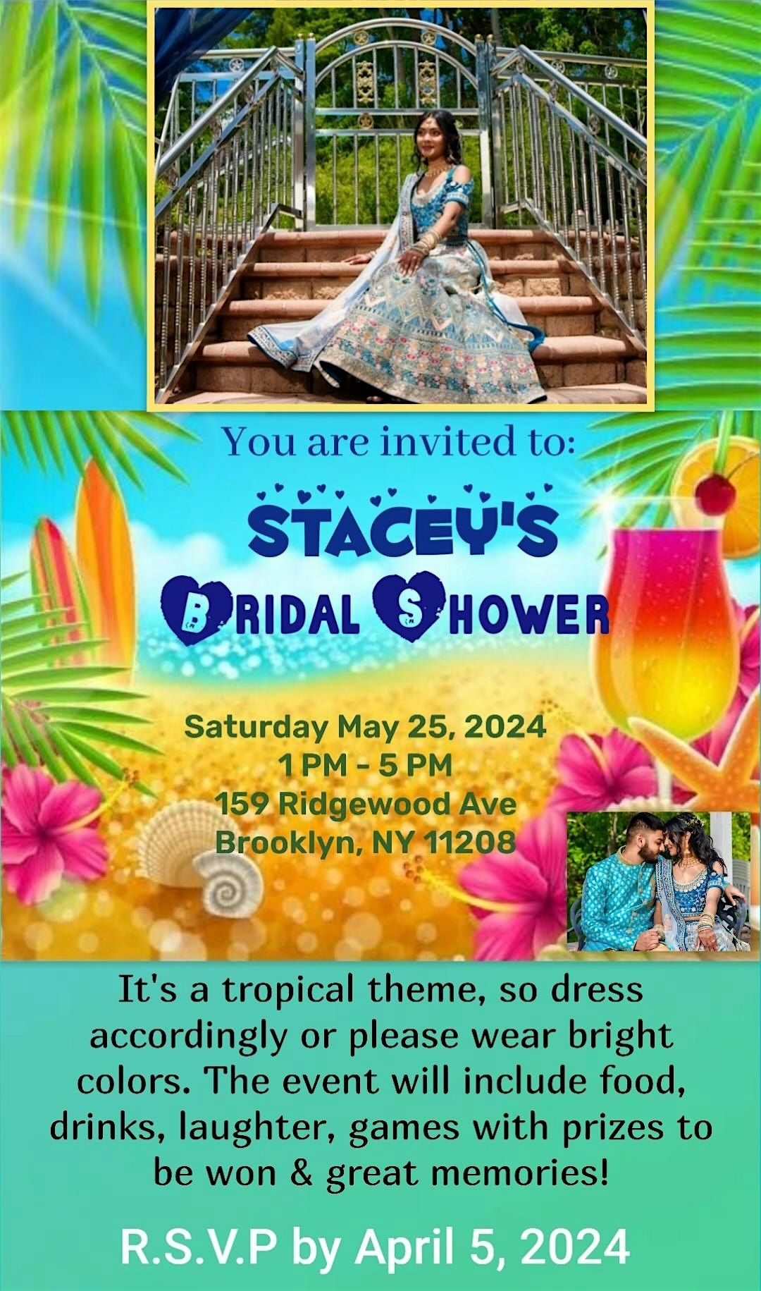 Stacey's Bridal Shower, RSVP by April 5, 2024