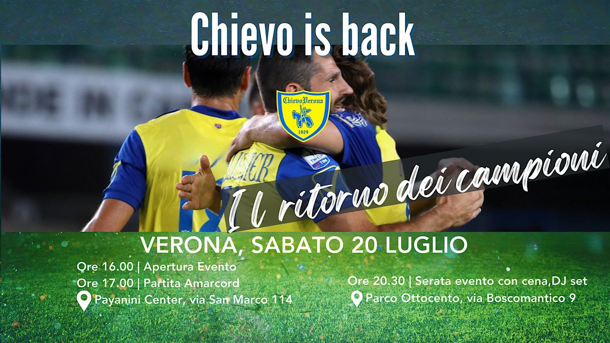 Chievo is back. Il ritorno dei campioni.