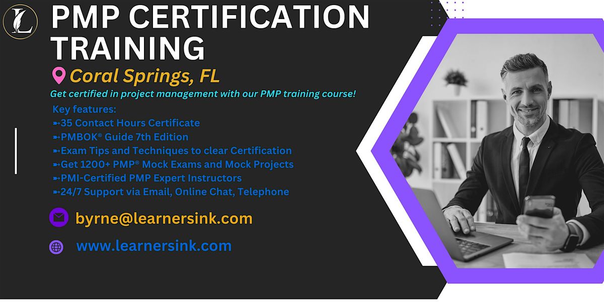 Confirmed 4 Day PMP Bootcamp In Coral Springs, FL