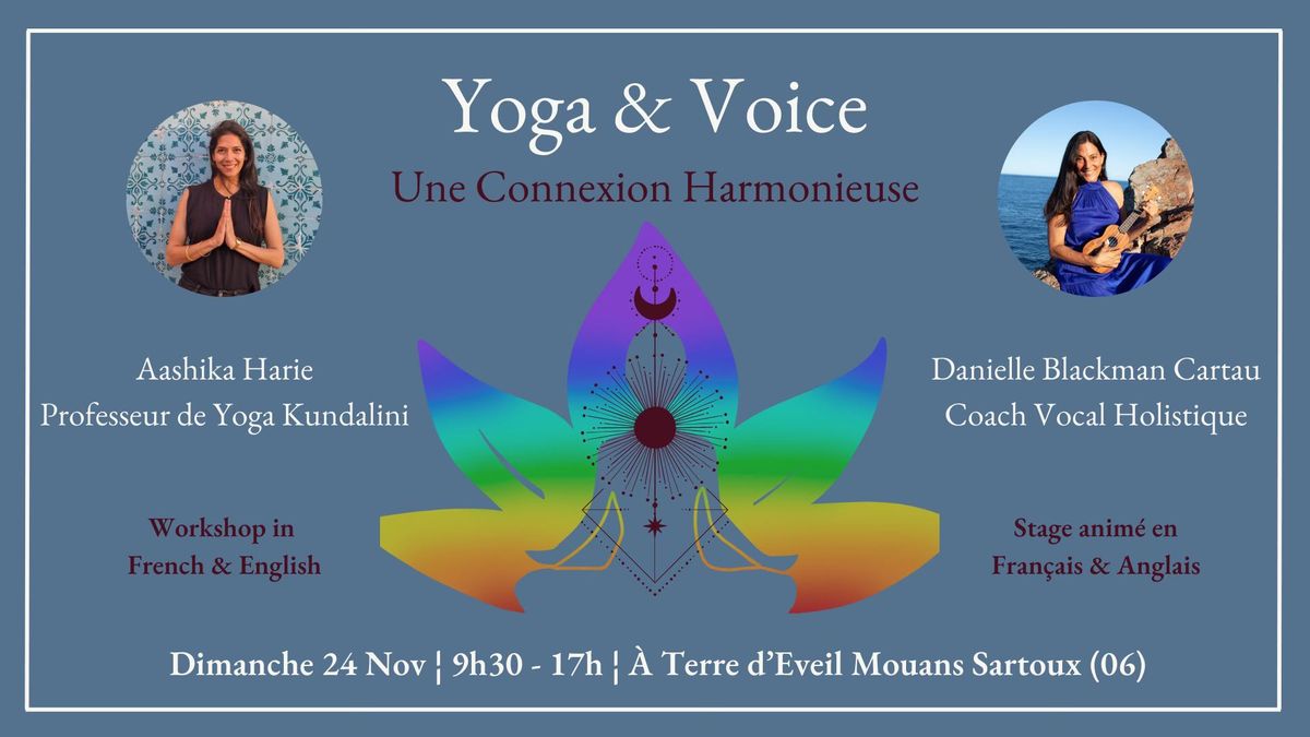 Yoga & Voice - Stage\/Workshop anim\u00e9 en anglais & en fran\u00e7ais