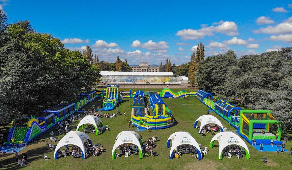 Summer Holiday Fun!!! UK's biggest inflatable obstacle course - Bournemouth