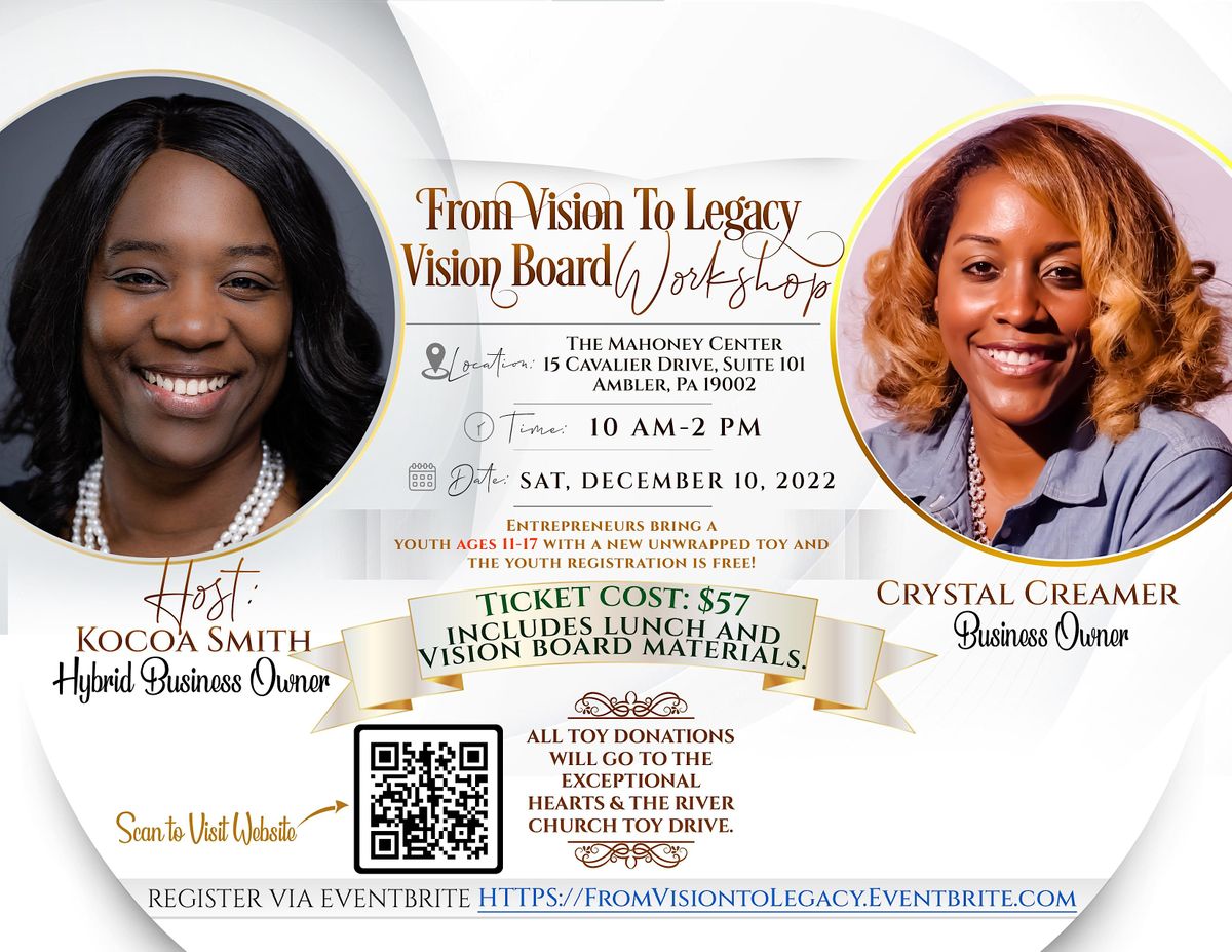 Building Vision Events From Vision To Legacy Vision Board Workshop, Mahoney Event Center ...