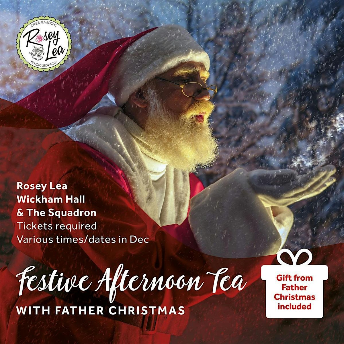 Afternoon tea with Father Christmas - Wickham Hall