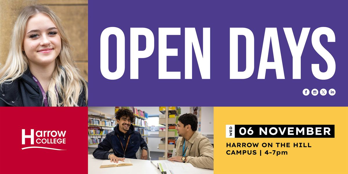 Harrow College Open Day  - Harrow on the Hill Campus, 6 November 2024