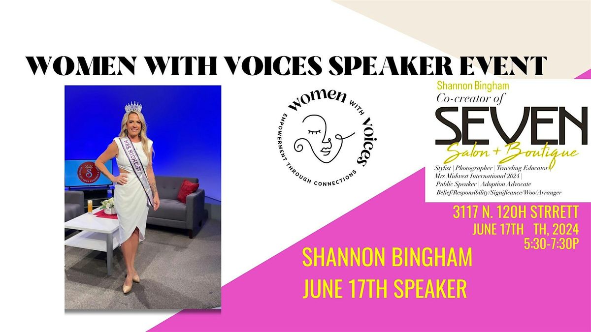 Women with Voices Speaker Event with Shannon Bingham