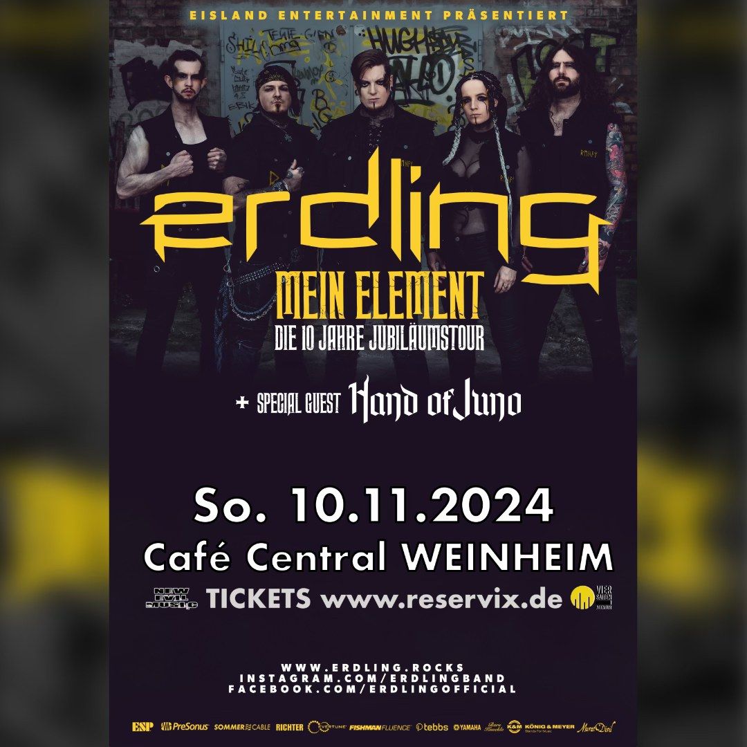 ERDLING |  Weinheim | MEIN ELEMENT - DIE 10 JAHRE JUBIL\u00c4UMSTOUR