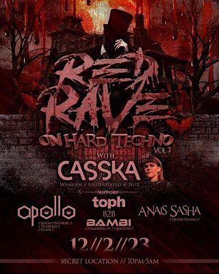 RED RAVE ON HARD TECHNO FT CASSKA & APOLLO