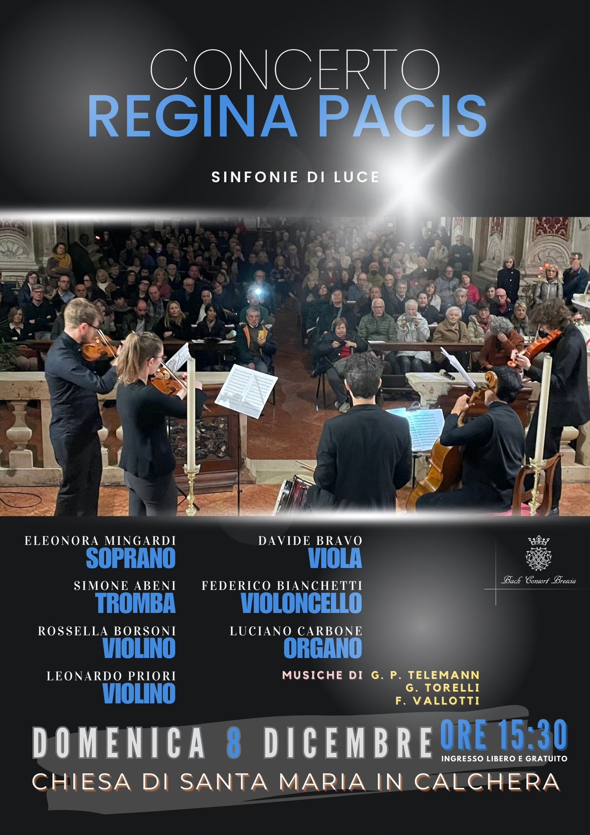 Concerto Regina pacis sinfonie di luce