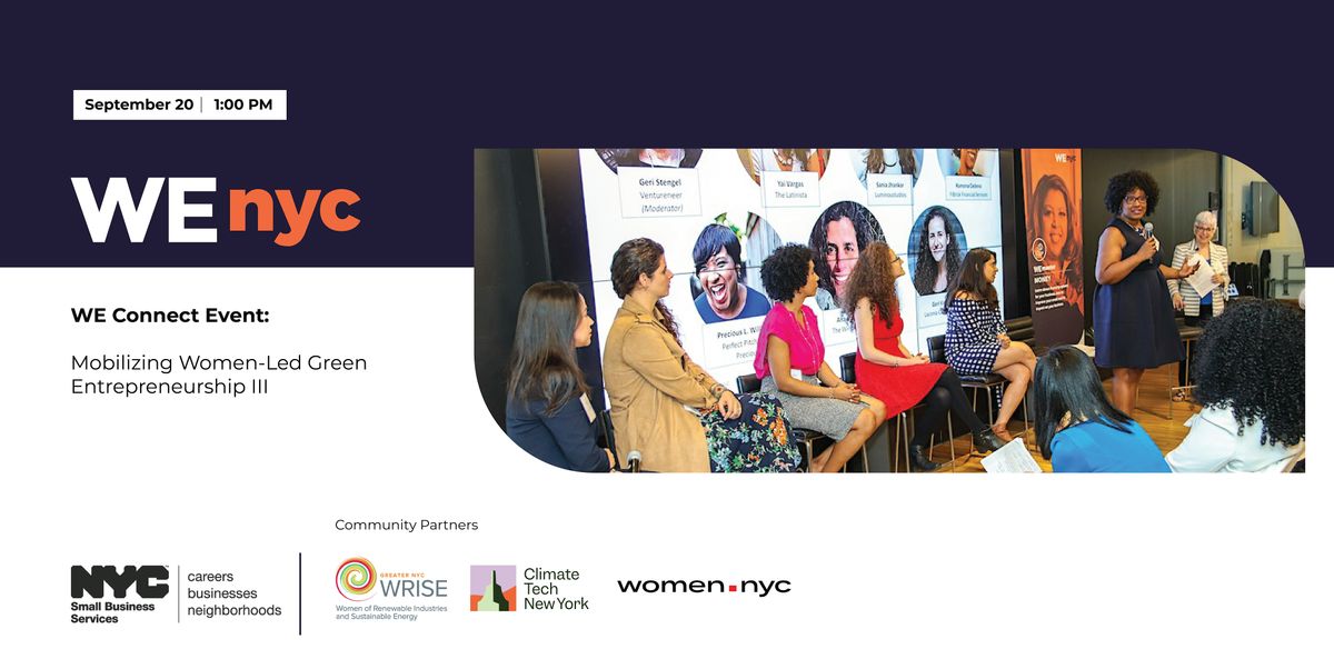 WE Connect Event: Mobilizing Women-Led Green Entrepreneurship III