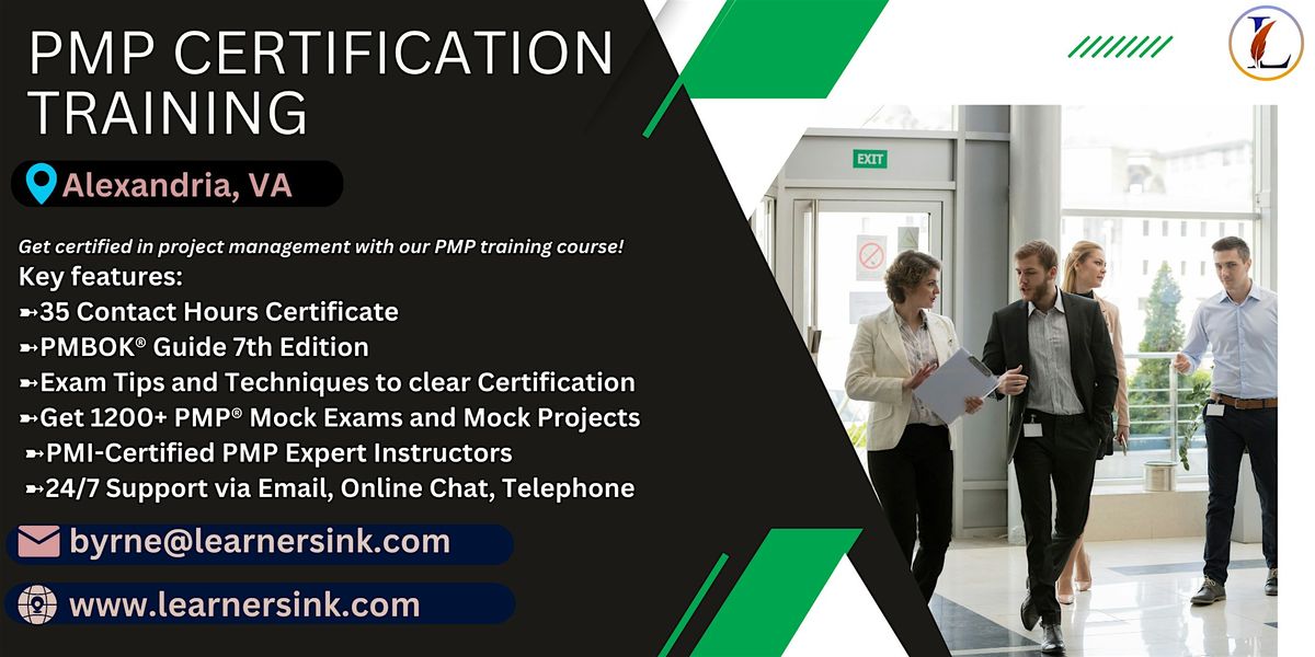 Confirmed 4 Day PMP Bootcamp In Alexandria, VA