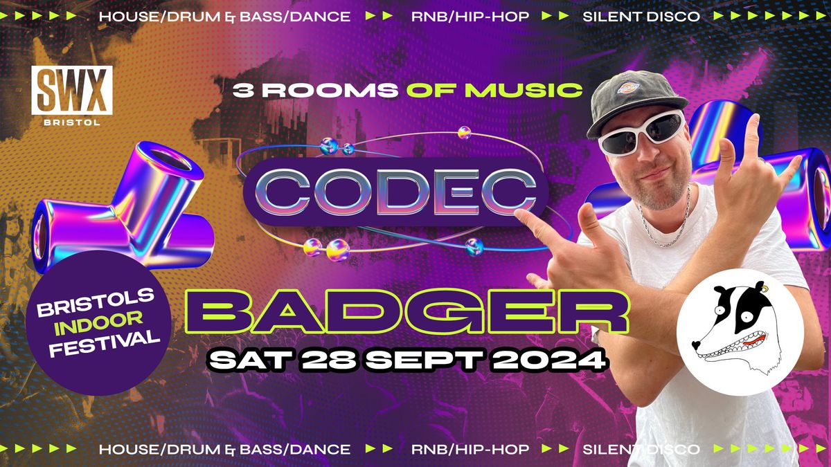 CODEC Presents BADGER - Saturday 28th September 