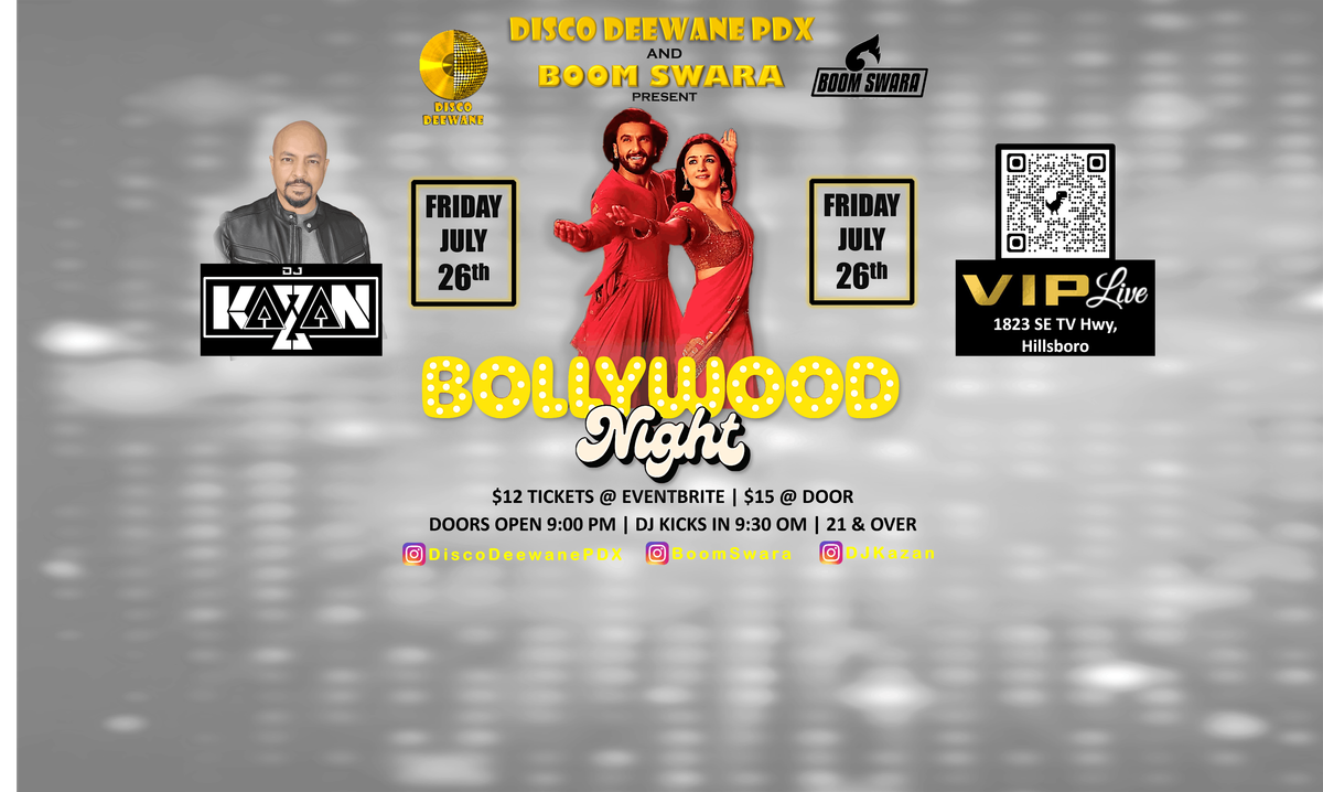 Bollywood Night with DJ Kazan