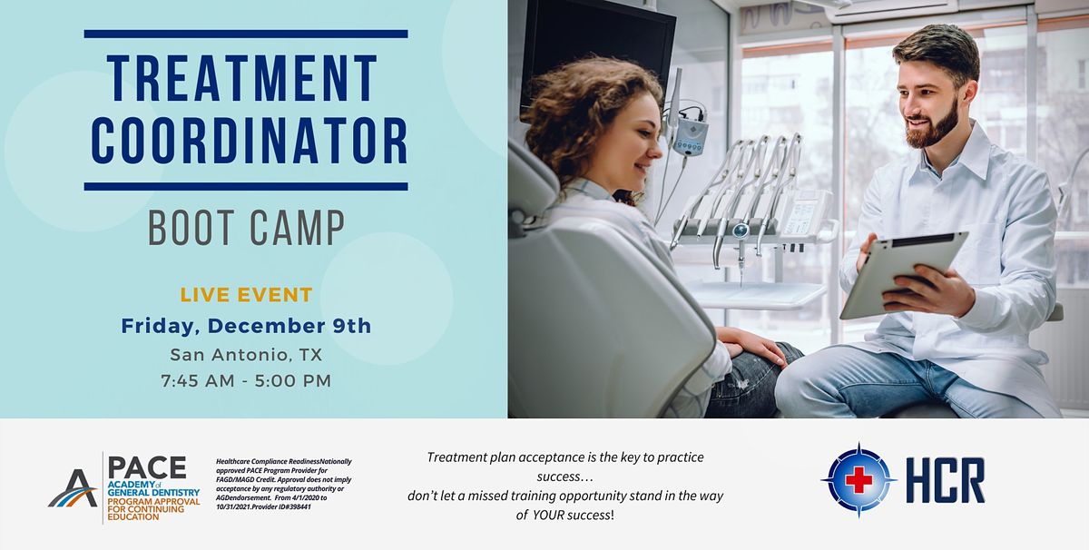 Treatment Coordinator Bootcamp - In person CE event
