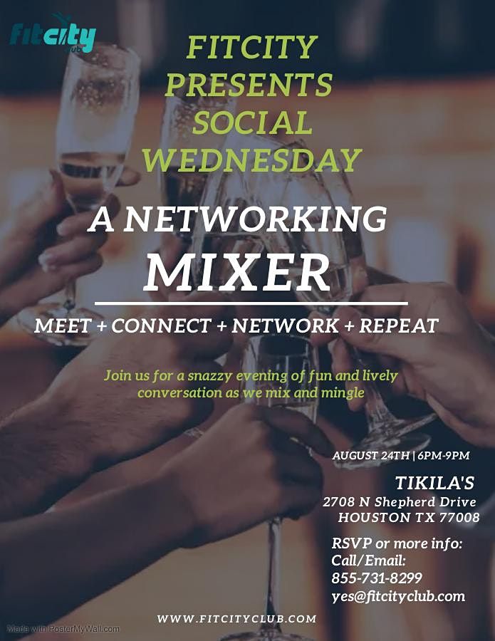 FitCity Presents Social Wednesday ~ A Networking Mixer