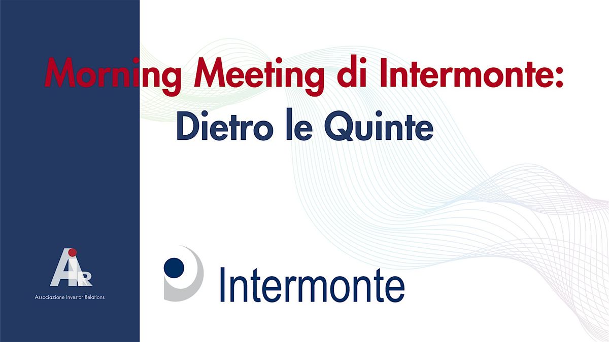 Morning Meeting di Intermonte