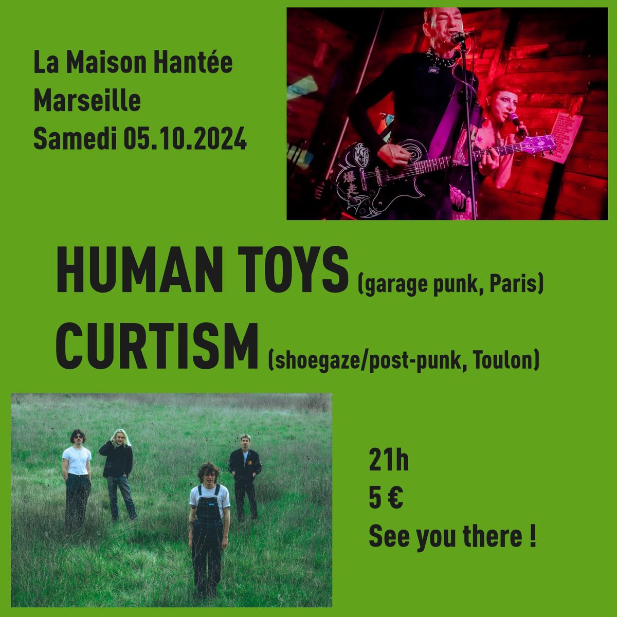 Human Toys + Curtism \u00e0 la Maison Hant\u00e9e \/ samedi 05.10.2024