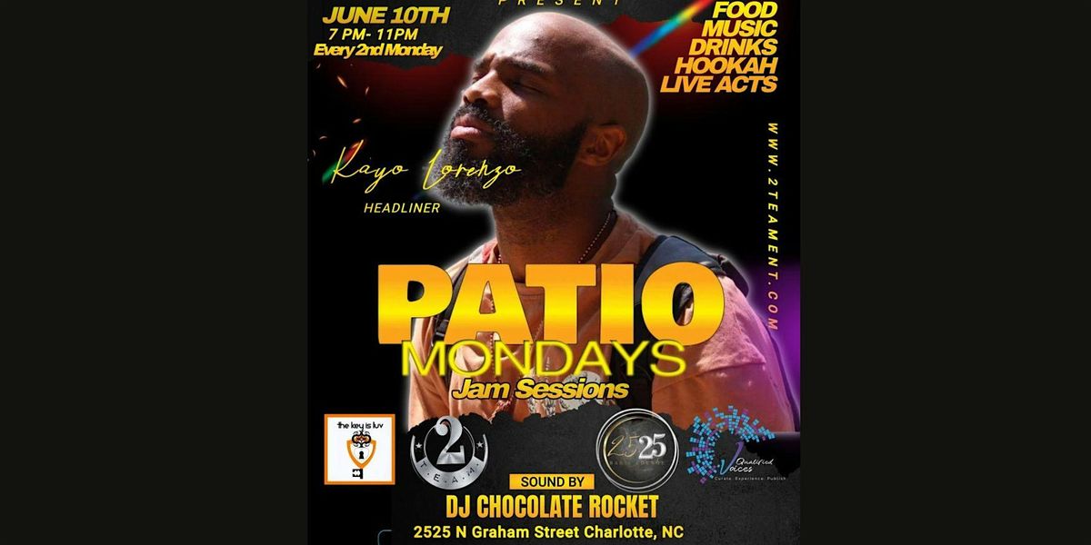 Patio Monday’s Jam Sessions w Kayo Lorenzo, 2525 N Graham St, Charlotte