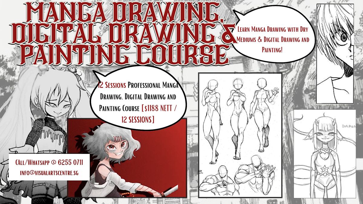 New Professional Manga Drawing, Digital Drawing and Painting Course