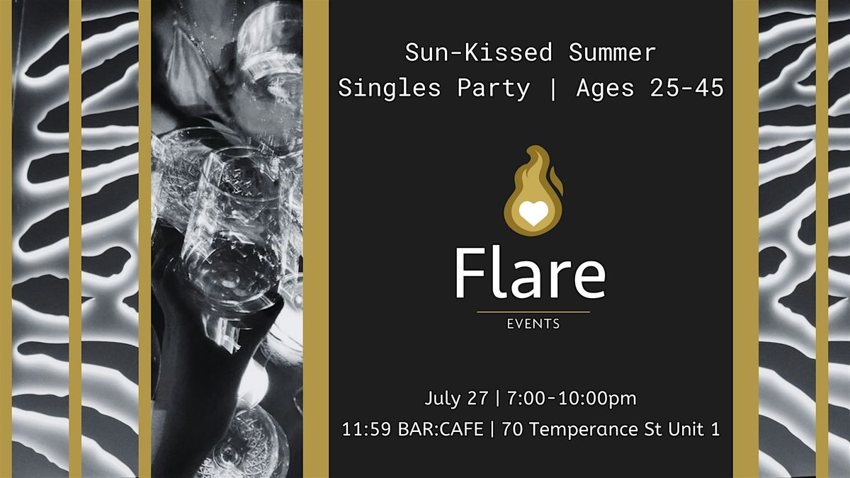 Sun-Kissed Summer | Singles Party at 11:59  Bar:Cafe | Ages 25-45